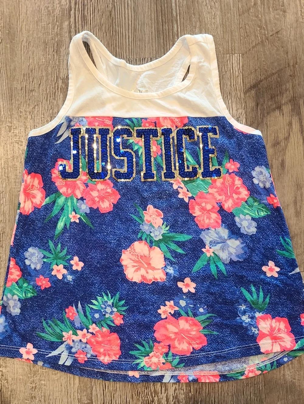 Justice 2 Pair of Sequins Tank Top Size 8
